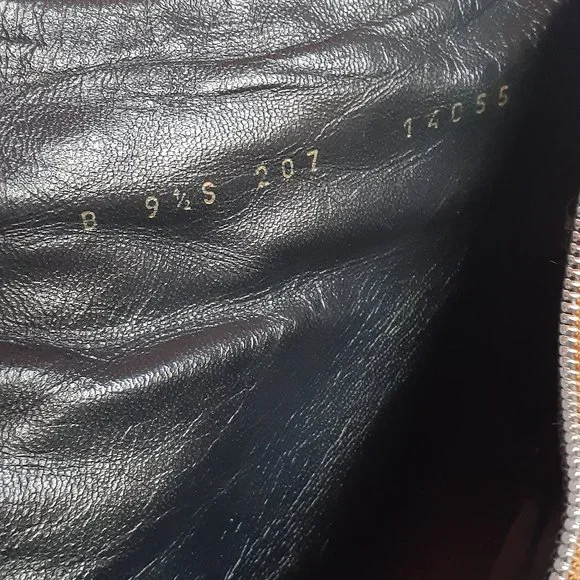 St. John Black Ankle Boots with Gold Accent - Picture 10 of 15